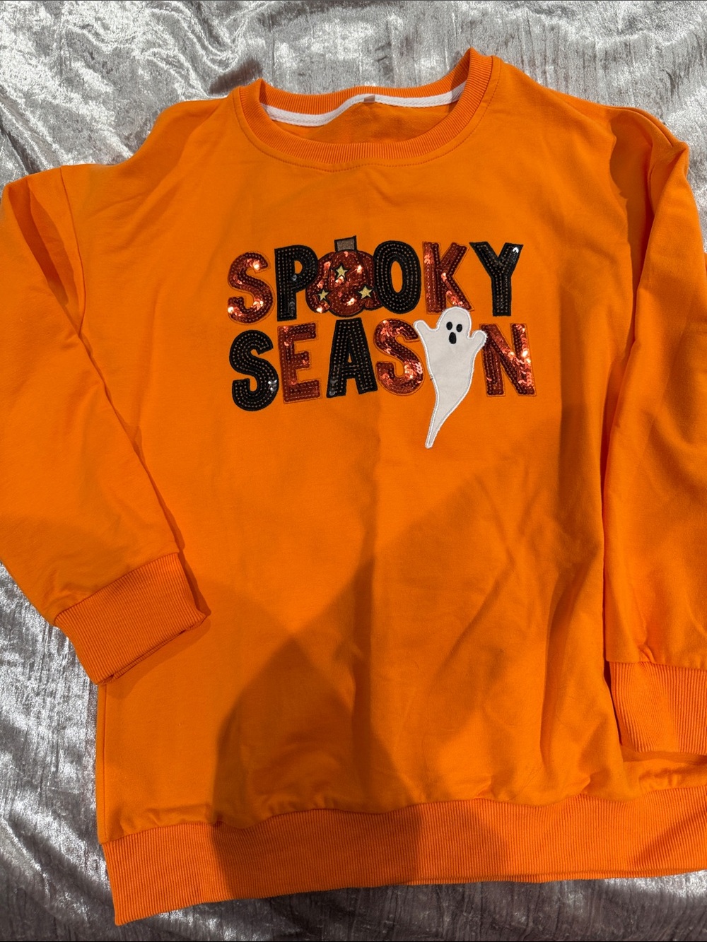 Women's Orange Halloween 'Spooky Season' Sweatshirt